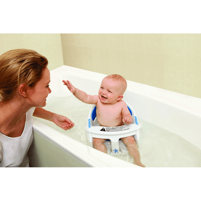 Dreambaby Deluxe Baby Bath Seat | Padded Seat & Heat Sensor