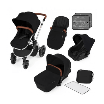 Ickle Bubba Stomp V2 All-In-One Travel System - Black / Silver