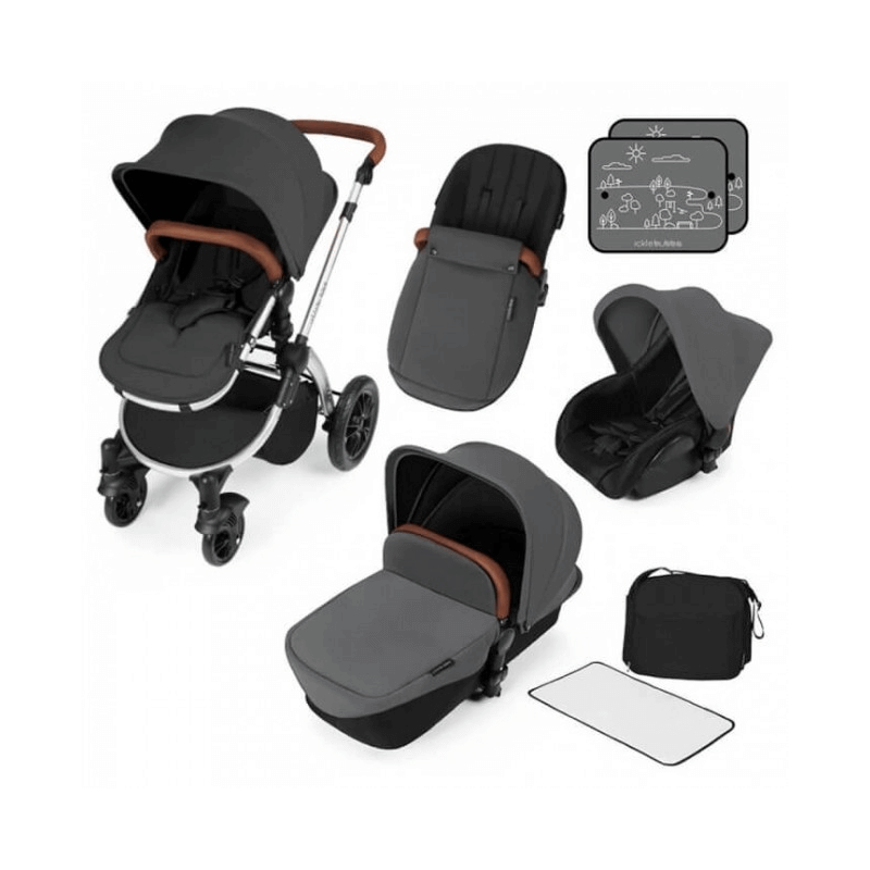 Ickle Bubba Stomp V2 All In One Travel System Graphite Grey Silver