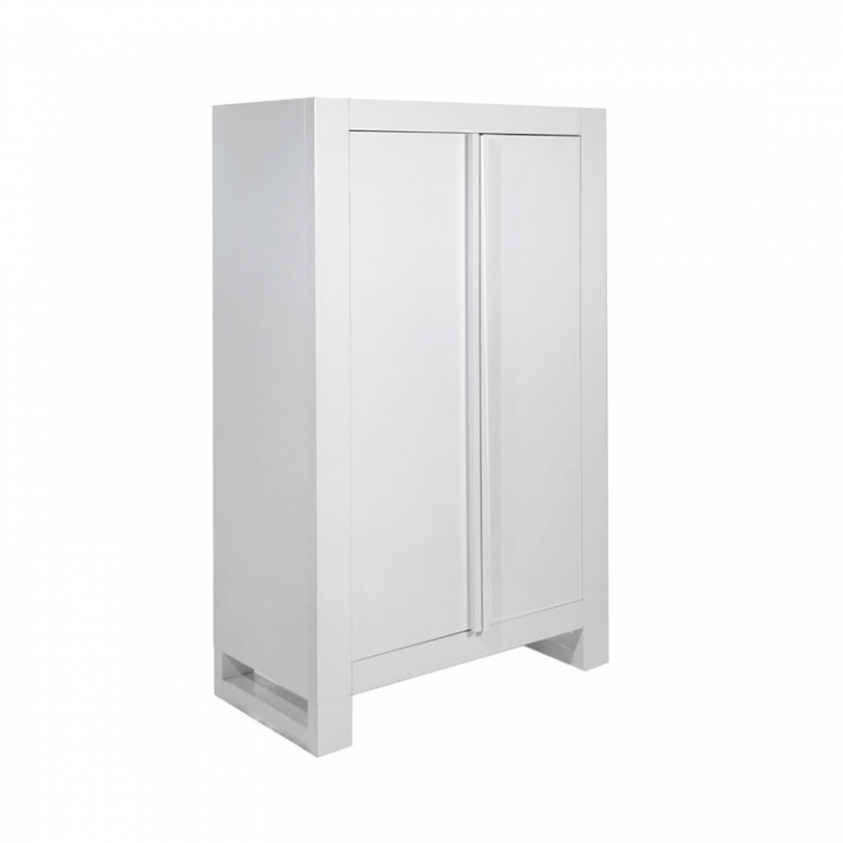 Tutti Bambini Rimini Wardrobe - Gloss White | Stylish Storage with LED