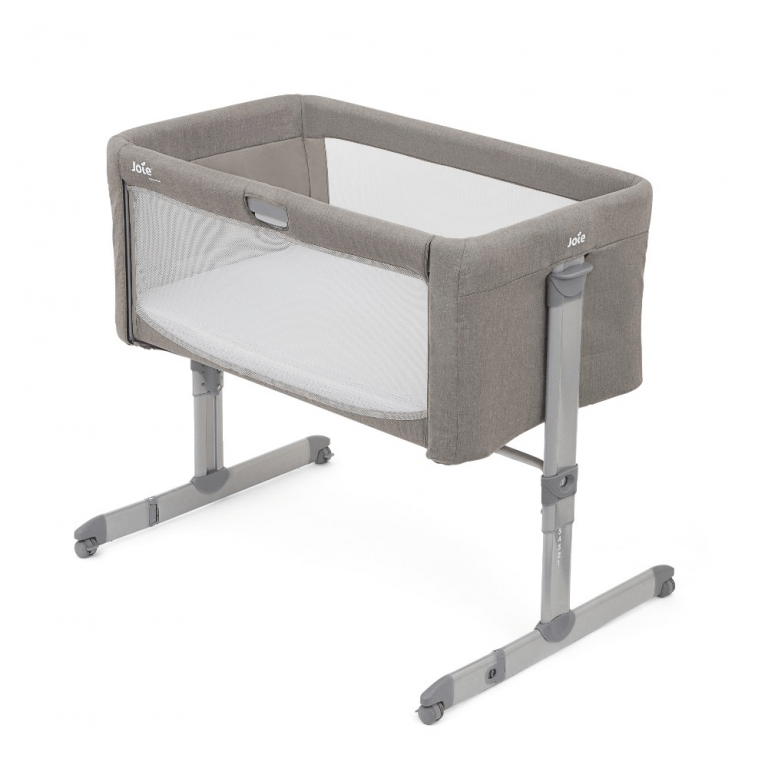 Joie Roomie Side Sleeping Crib - Walnut | Nursery | Cot | Grey