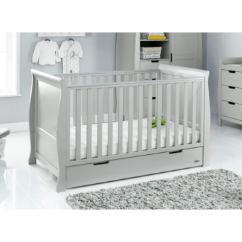 Stamford Classic Cot Bed- Warm Grey- Lifestyle