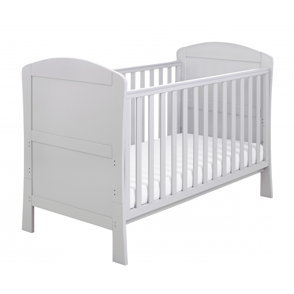 Photos - Cot Babymore Aston Dropside  Bed - Grey DSR10571GRY 