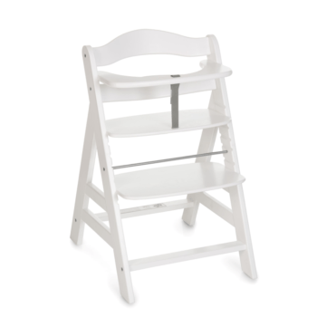 Hauck Alpha+ Wooden Highchair - White - BabyMonitorsDirect