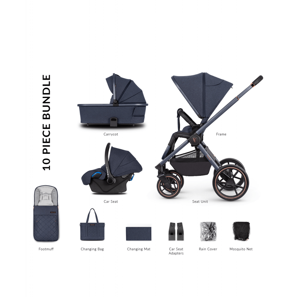 Navy venicci pram best sale